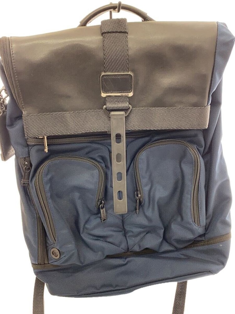 Tumi London Roll Top Nylon Navy Backpack 1033021596 181