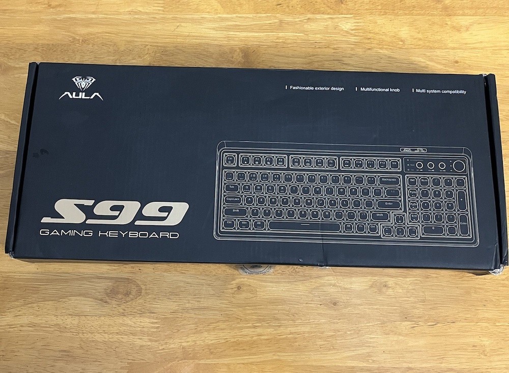 AULA S99 Tri-Mode Wireless Gaming Keyboard with Bluetooth 2.4GHz USB-C Membrane Keys