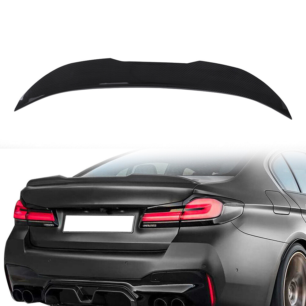 Rear Trunk Spoiler Wing For 2011-2017 BMW 5 Series F10 M5 PSM Style Carbon Print