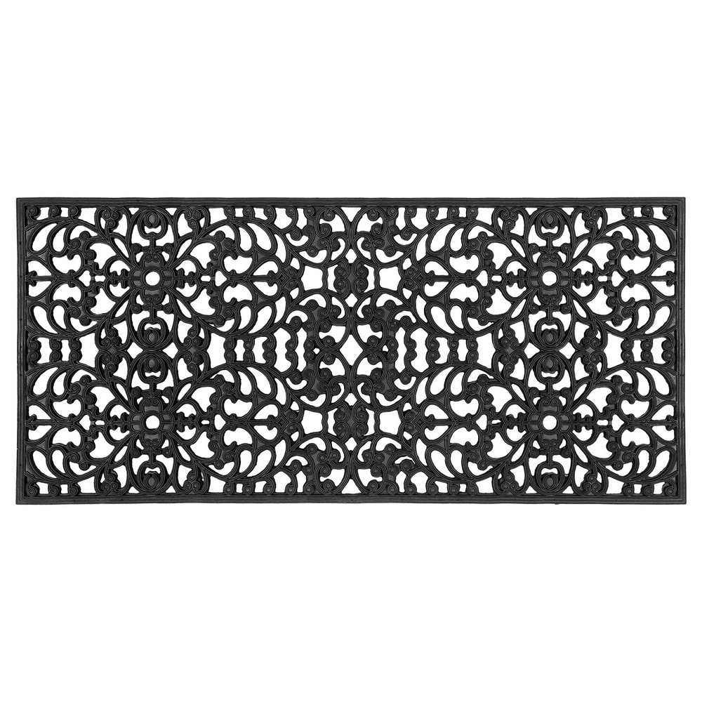 Sorrento 22x48 Inch Durable Rubber Doormat for Indoor and Outdoor Use, Non-Slip, Easy to Clean, All-Weather Design