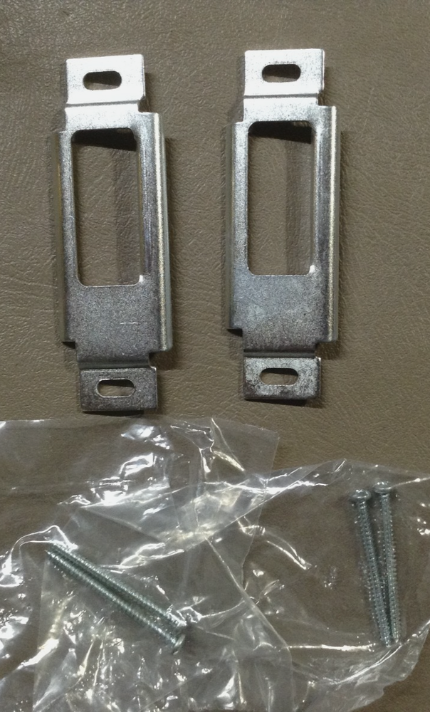 PAIR OF RV DOOR LOCK STRIKE PLATES LATCH HANDLE TRAILER CAMPER REPLACEMENT