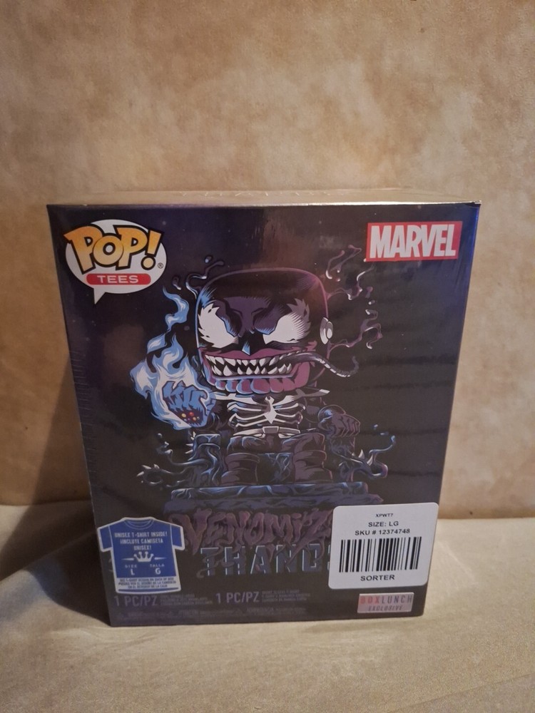 Funko Pop Tees - Marvel Venomized Thanos T-Shirt (LG) & Figure