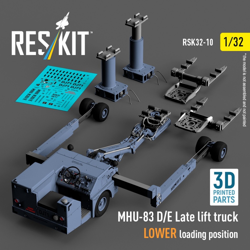 1/32 MHU-83 D/E Late Lift Truck Lower Load 3D Printed Model Kit RSK32-0010