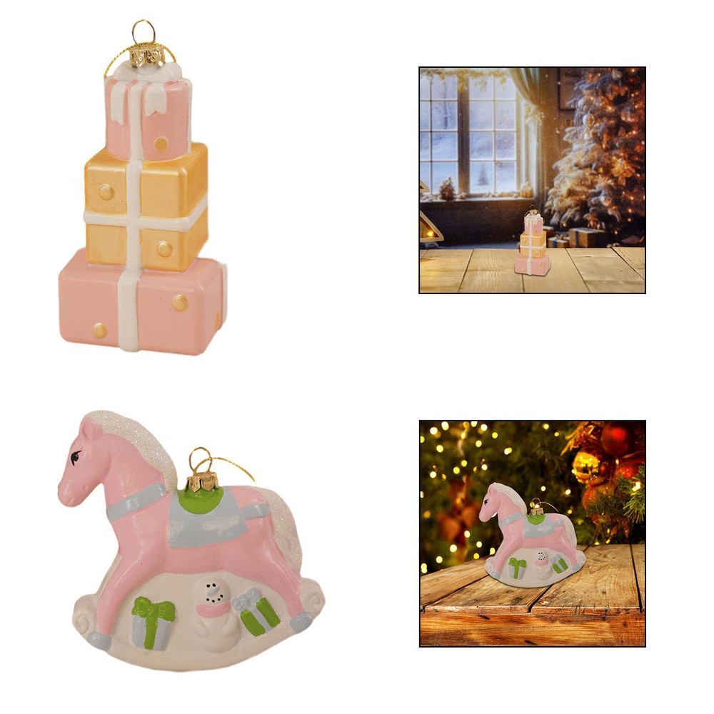 Christmas Tree Pendant Collectible Hanging Ornament for Wall Office Holiday