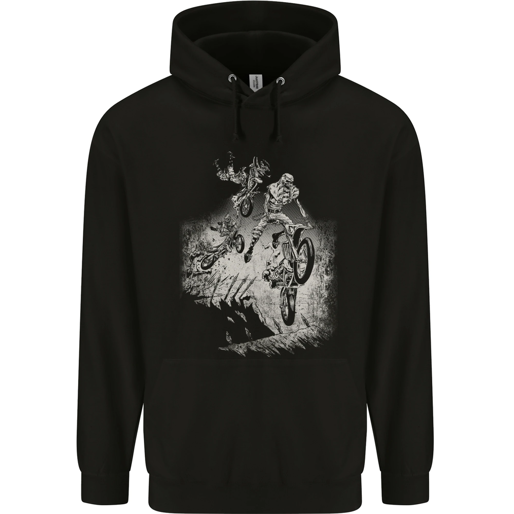 Motocross Death Ride Dirt Bike Cotton Hoodie for Men - 80% Cotton Blend  