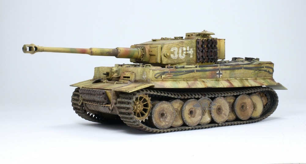 PreSale Tiger I Early /w Zimmerit Camouflage WW2 1:35 Pro Built Model-image