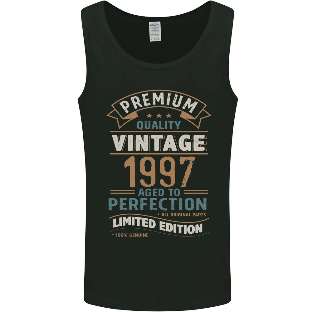 Premium Vintage 28th Birthday 1997 Mens Vest Tank Top