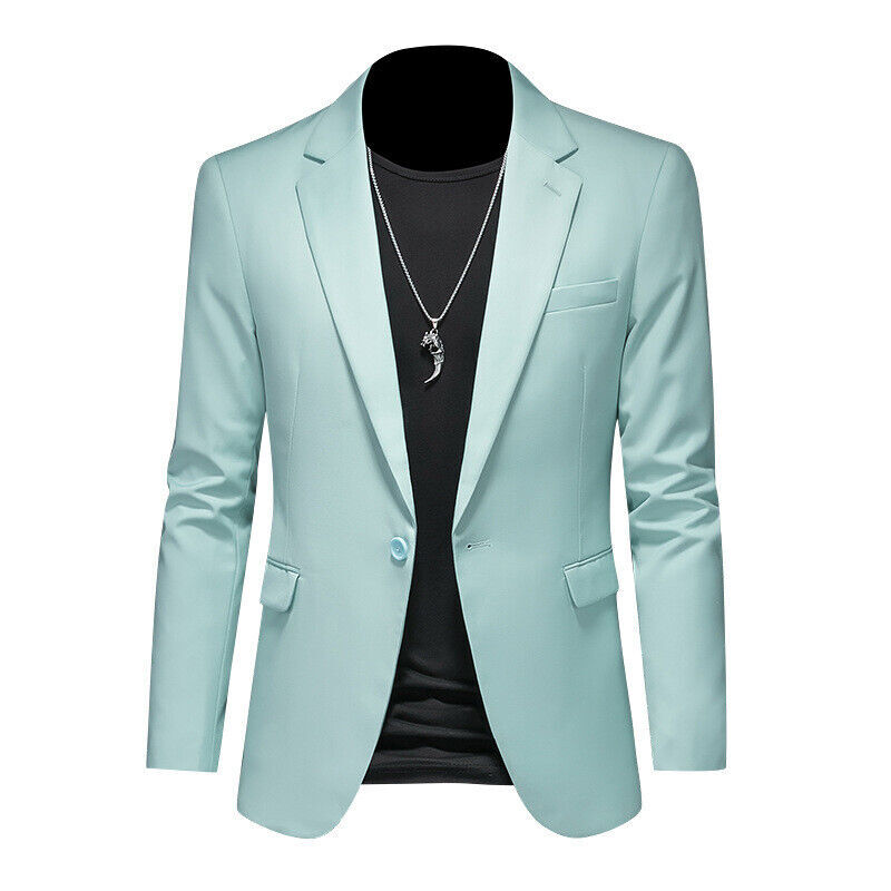 Men's Jacket Casual Suit Blazer Slim-Fit Suit Wedding Business Dress Suit Tops