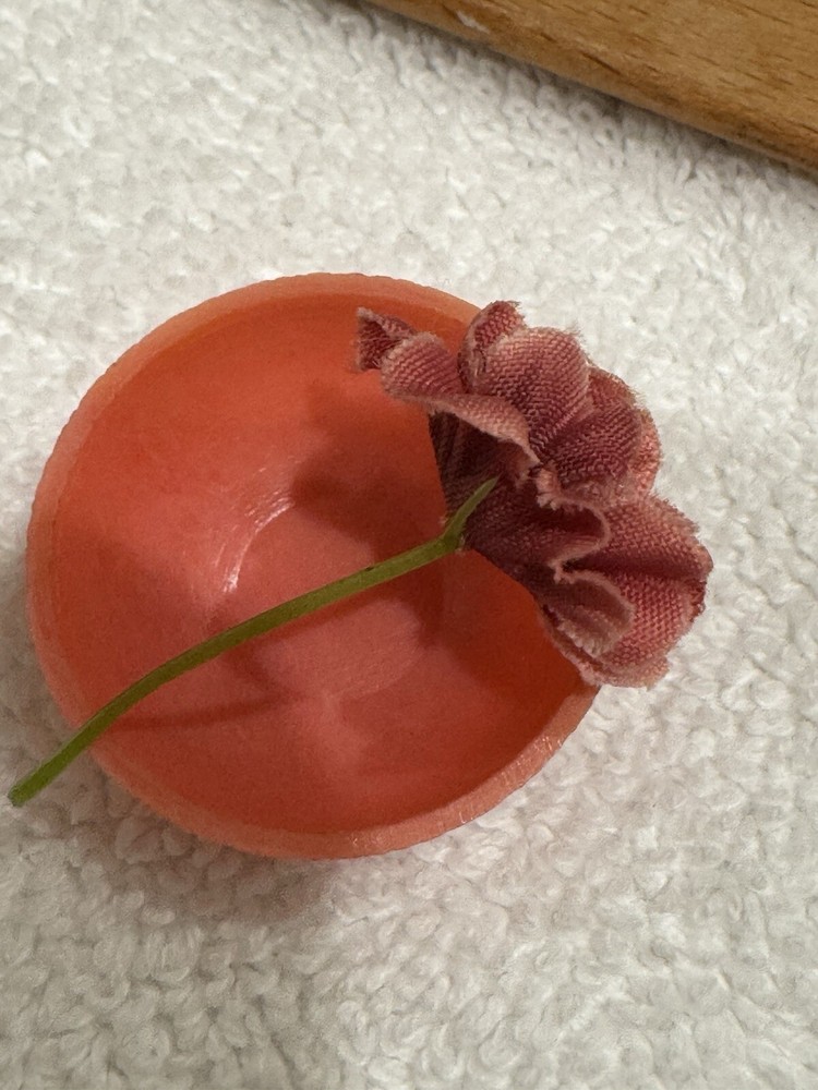 Vintage Barbie Skipper Flower Bowl Retro Tabletop Decor Collectible TLC