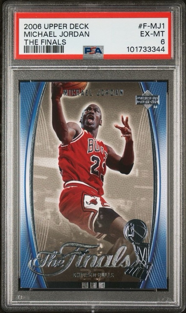 MICHAEL JORDAN 2006 UPPER DECK 1 THE FINALS PSA BULLS AIR JORDAN