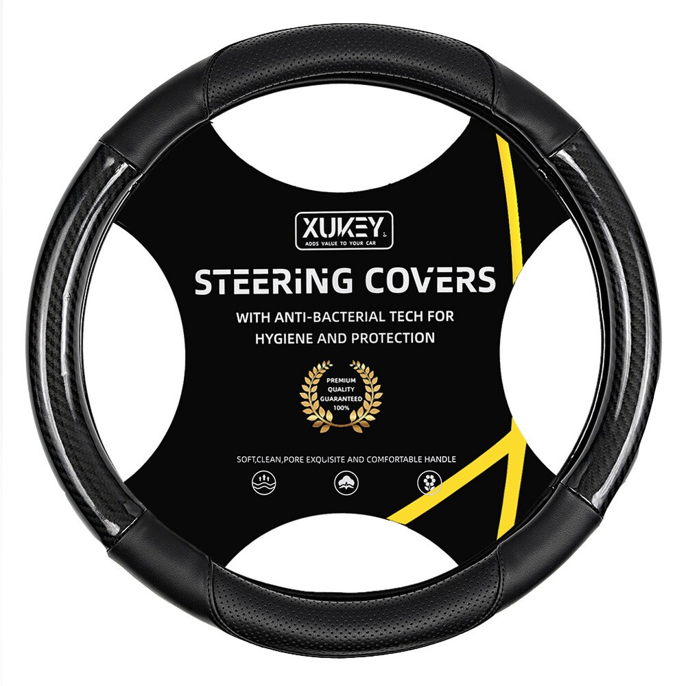 For BMW X1 X3 E90  E60Car Steering Wheel Cover Carbon Fiber Nonslip Accessories