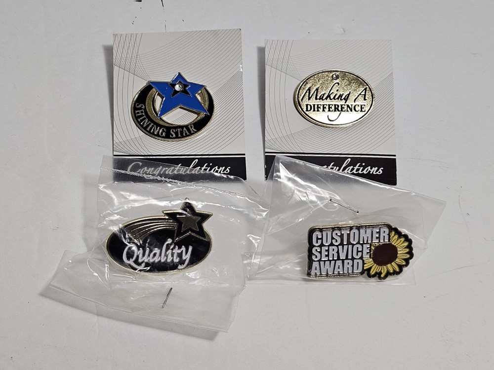 Crown Awards Lot of 4 New Congratulations Pins