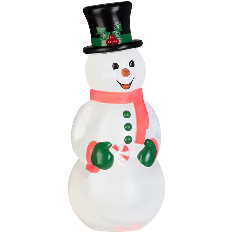 2-Ft LED Snowman Blow Mold - Indoor/Outdoor Lighted Christmas Decoration