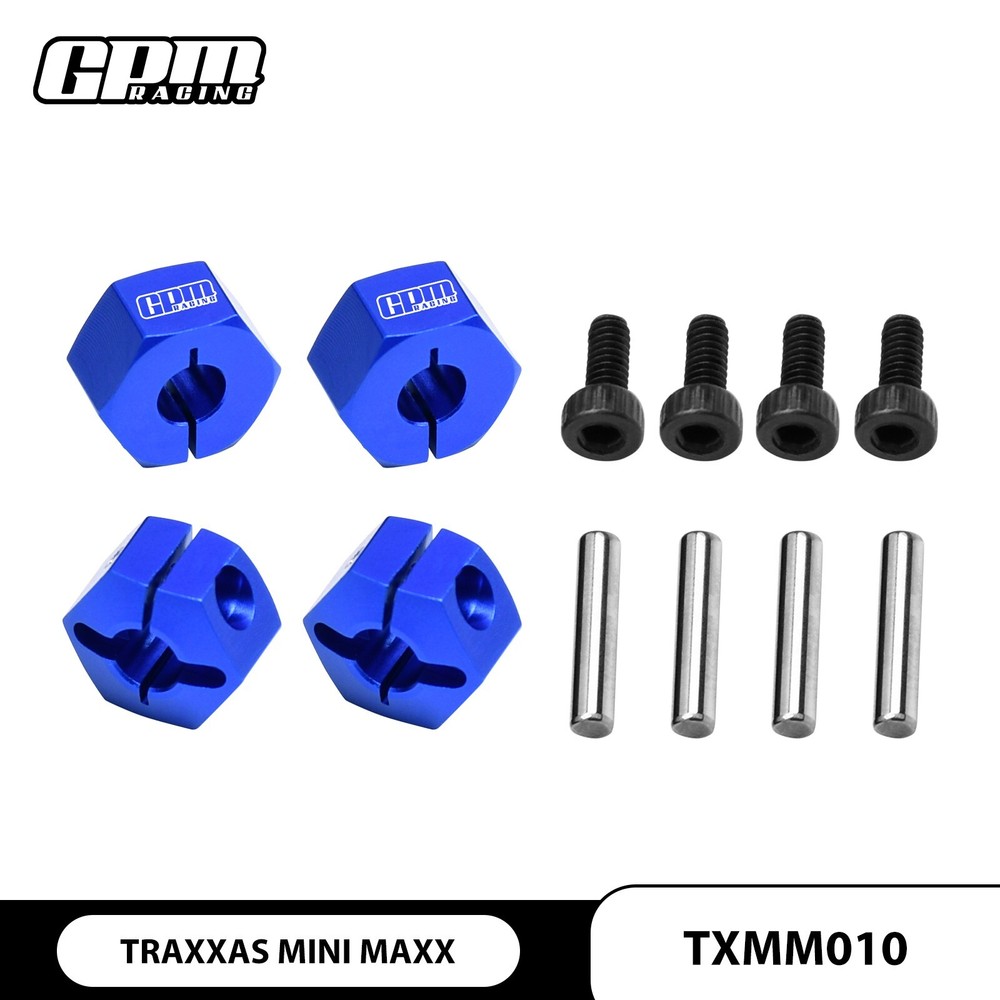 GPM 7075 Alloy Front & Rear Clamp Type Wheel Hub 12mm For TRAXXAS Mini Maxx 3654