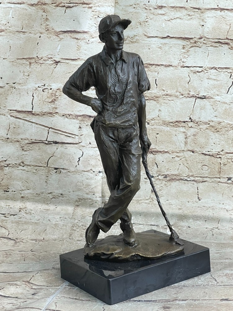 Solid Bronze Ben Hogan Golfer Sculpture Sports Memorabilia Art