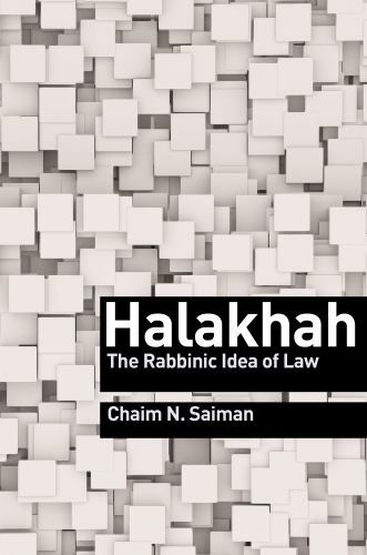 Halakhah The Rabbinic Idea of Law by Chaim N Saiman Hardcover 2018 Jewish Ideas Series