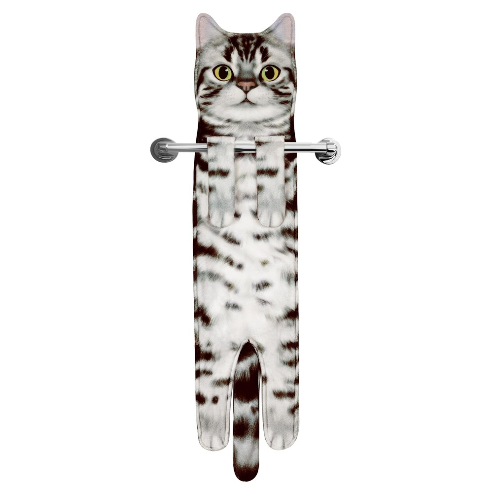 CAT FUNNY HAND TOWELS CUTE CAT DECOR DECORATIVE HANGING TOWELS CAT GIFTS HOUSEWA