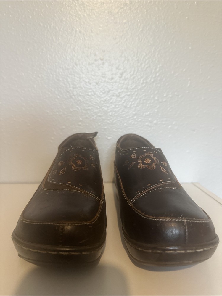 Spring Step L’artiste Women’s Size 39 Slip On Clogs Burbank Brown Shoes