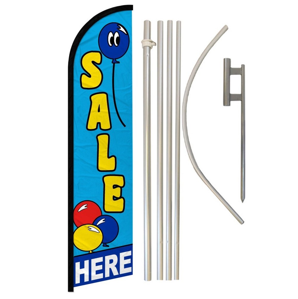 Grab the Full Curve Windless Swooper Flag & Pole Kit on Sale Now - Perfect for Eye-Catching Displays