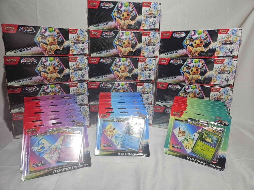 Pokémon TCG Prismatic Evolutions New/Sealed! Huge Loot. Over 200 Pack lot!!