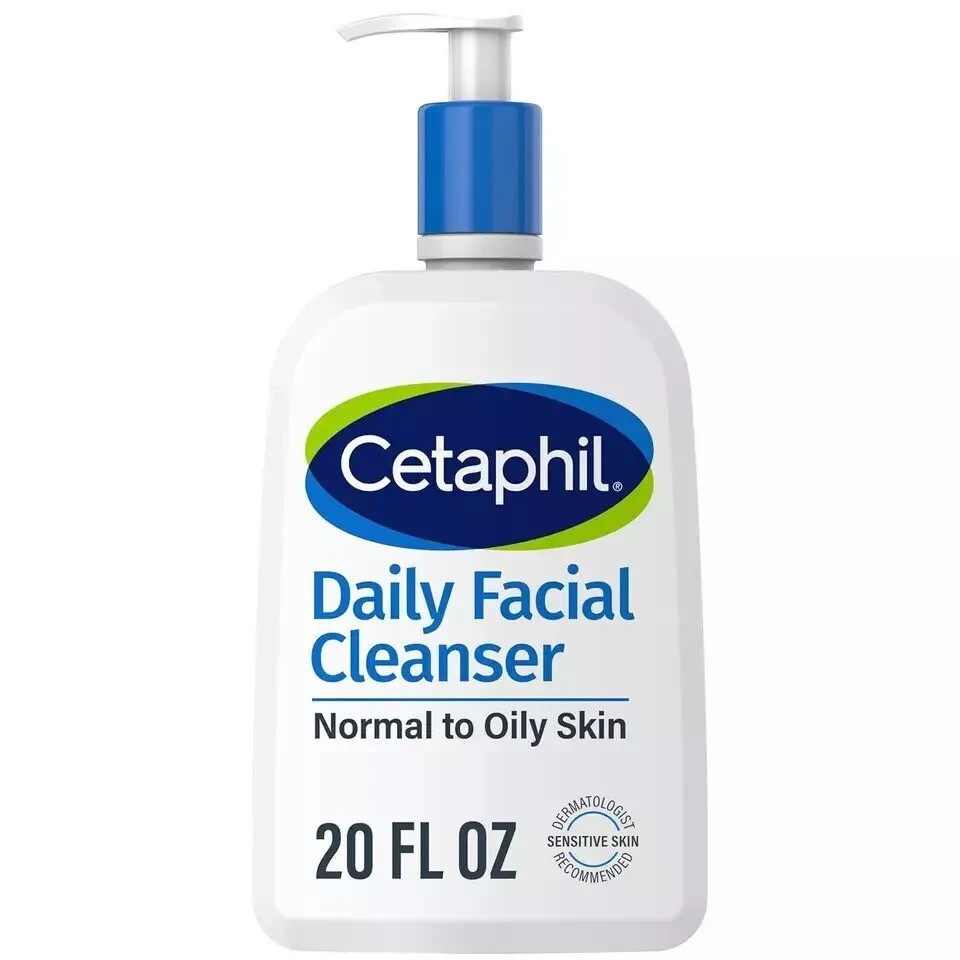 Cetaphil Daily Facial Cleanser for Sensitive Oily Skin 20 oz