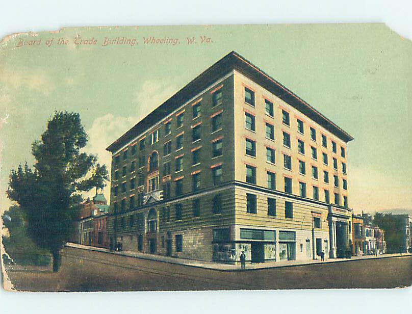 Divided-back BUILDING SCENE Wheeling West Virginia WV 11/8 AE8979