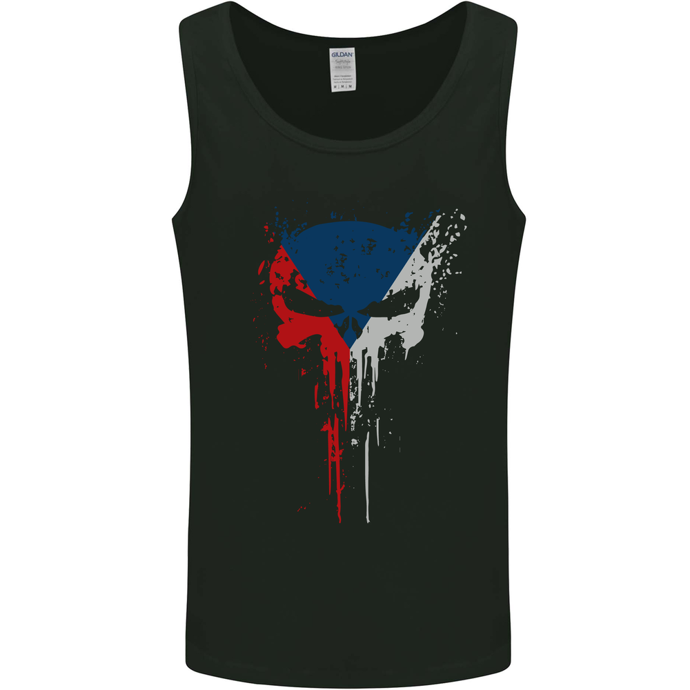 Czech Skull Gym Training Bodybuilding Mens Vest Tank Top