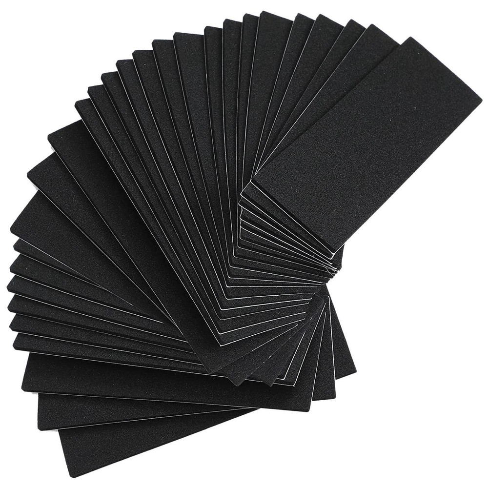 24 Pieces Fingerboard Foam Grip Tape Adhesive Foam Tape Black Non Slip Foam7282