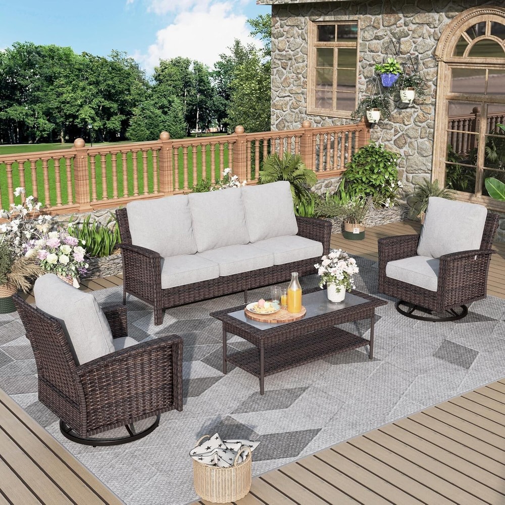 Patio Conversation Set Wicker Furniture Rattan Patio Furniture Outdoor Furniture