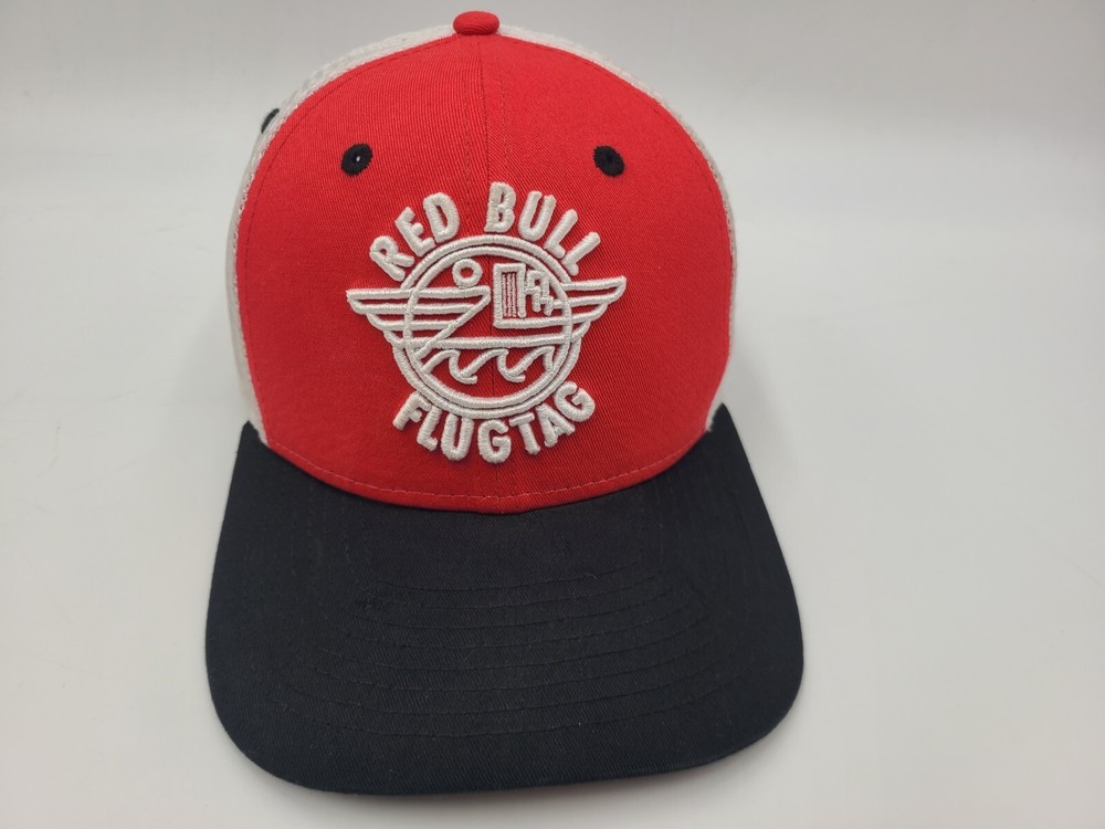 Red Bell Flugtag Louisville New Era 9Fifty Mesh Trucker Snapback Hat Cap Men Red