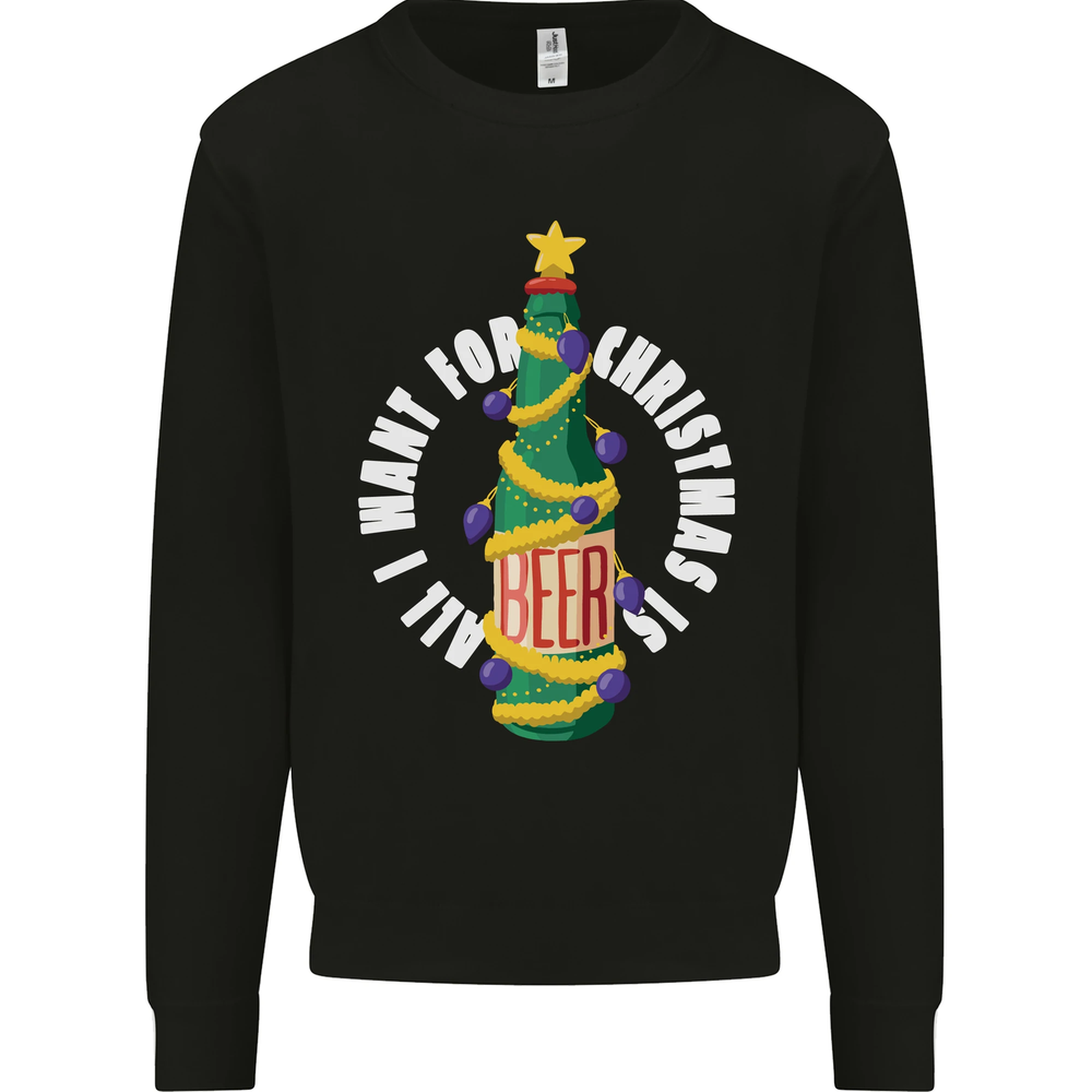 Sudadera Jumper All I Want for Christmas Is Beer para Hombre