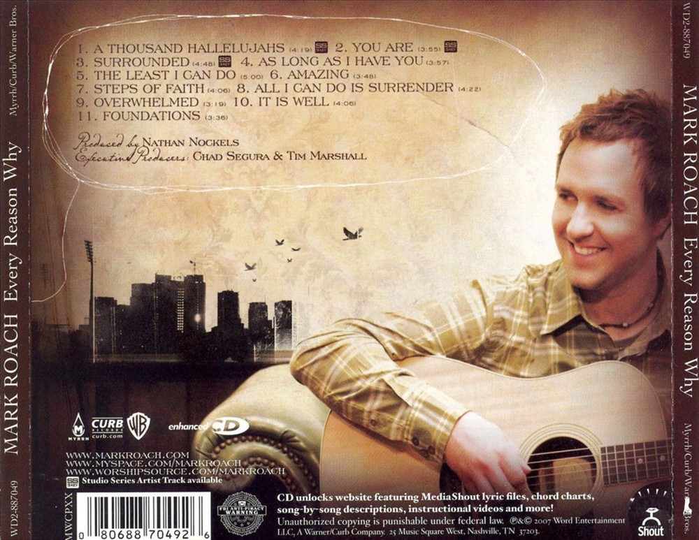 MARK ROACH EVERY REASON WHY NEW CD