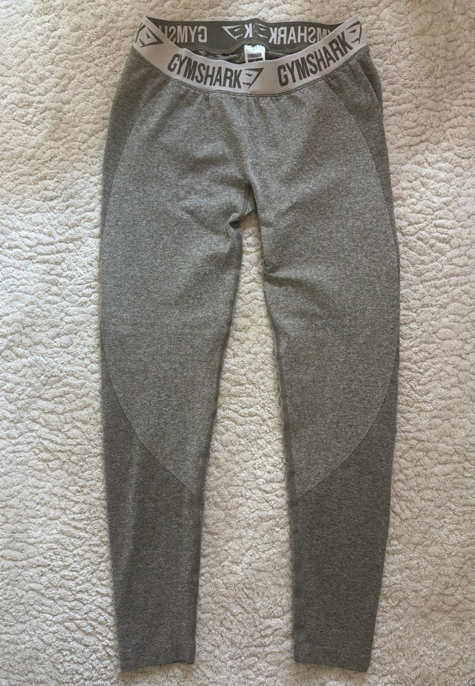 Gymshark Seamless  Green Leggings XL Women's Stretch Knit Solid Logo Activewear