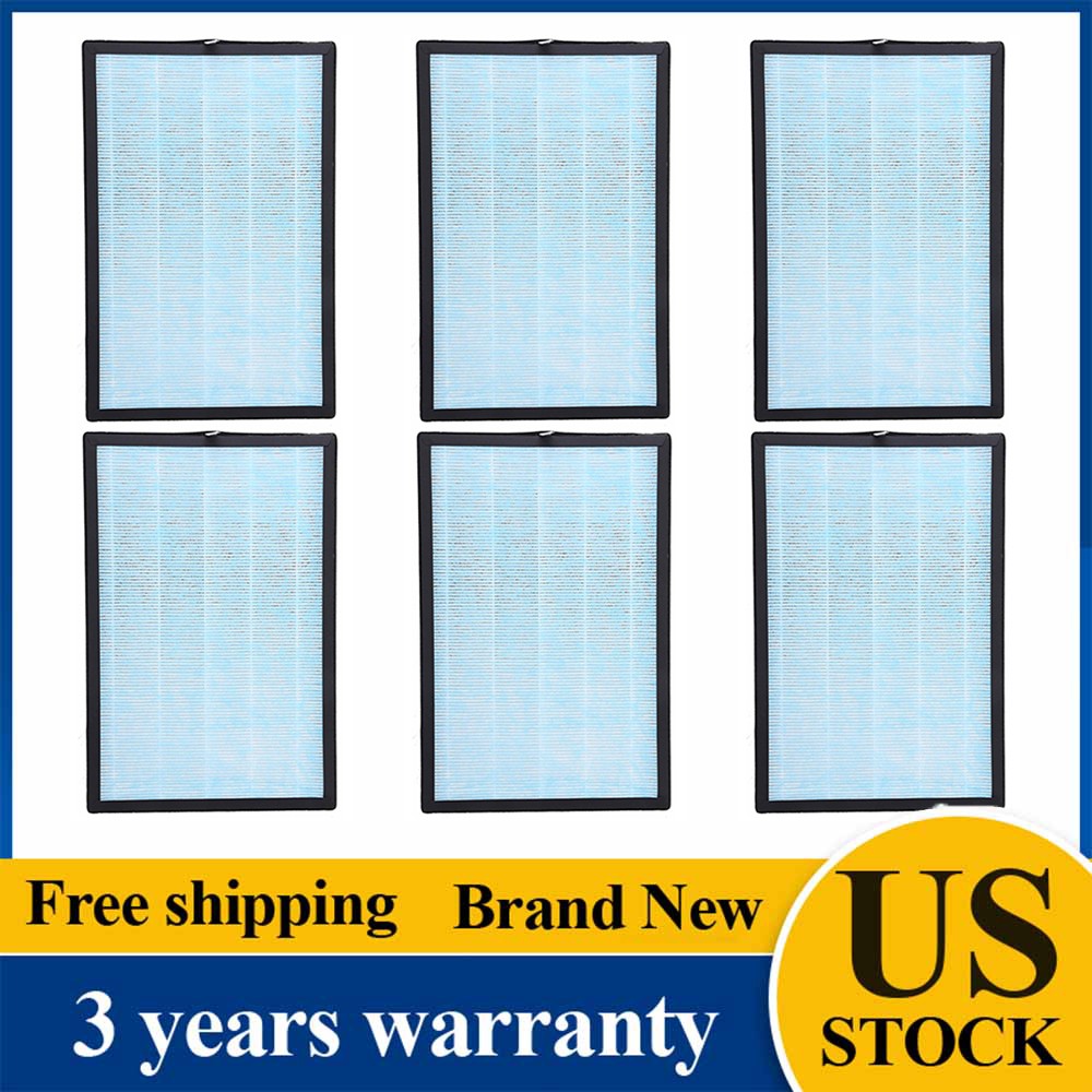 6 Packs Original 4-Stage HEPA Replacement Filter For SimPure HP8 Air Purifier US