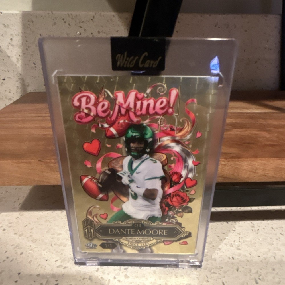 Wild Card Sweet Dante Moore One of One Rookie Be Mine