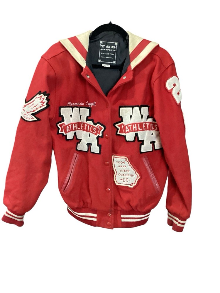Y2K Varsity Jacket With Patches.  Vintage Style Classic Design