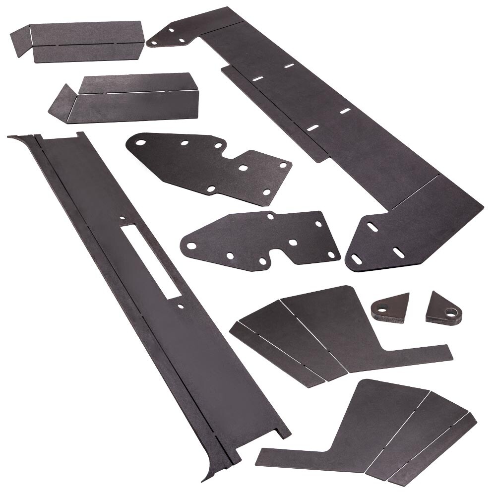 DIY Front Winch Bumper Bare Metal Plate for Jeep Cherokee XJ SE Sport 1984-2001