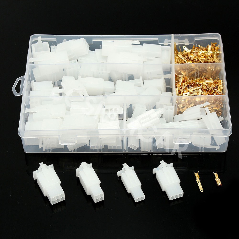 ATV Scooter 2-6 Pin Electrical Connector Kit Male Female Terminal Plugs