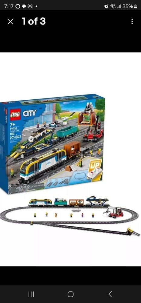 Lego City Freight Train 60336 Building Kit 1153 Pcs Set