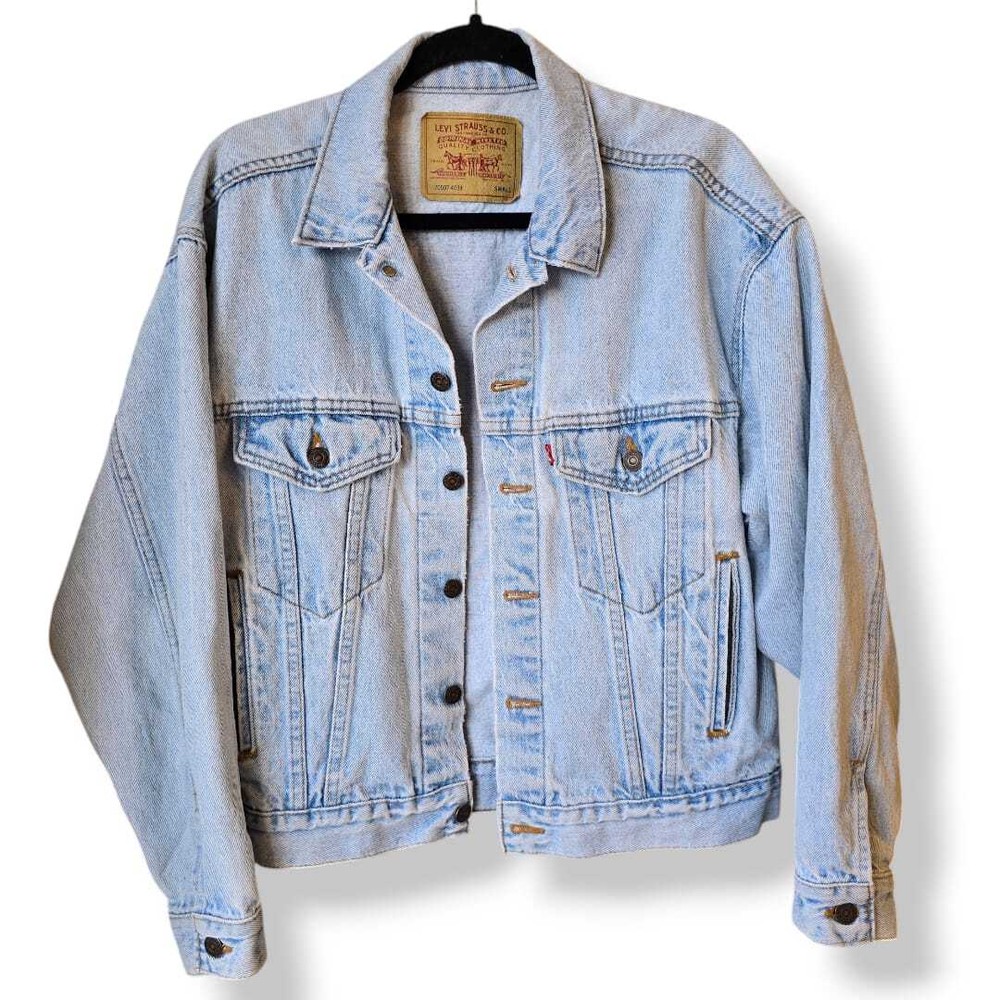 Vintage Levis Jacket Men's 90s Denim Jean Trucker Size S