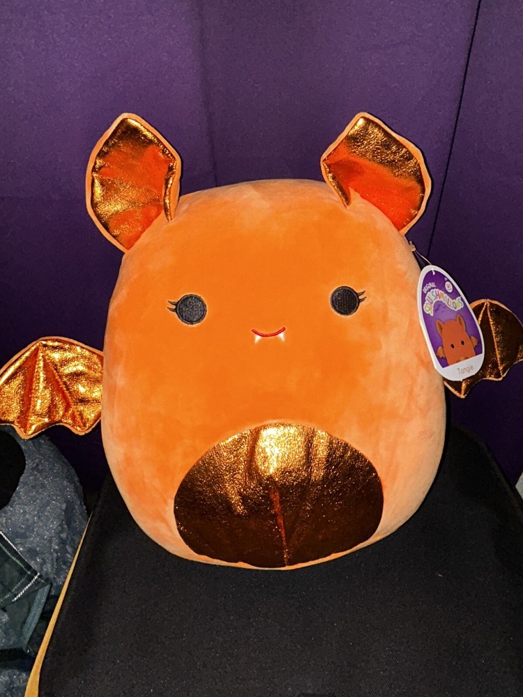 Squishmallows Tangie Orange Bat Halloween 12 inch Soft Plush Toy Animals