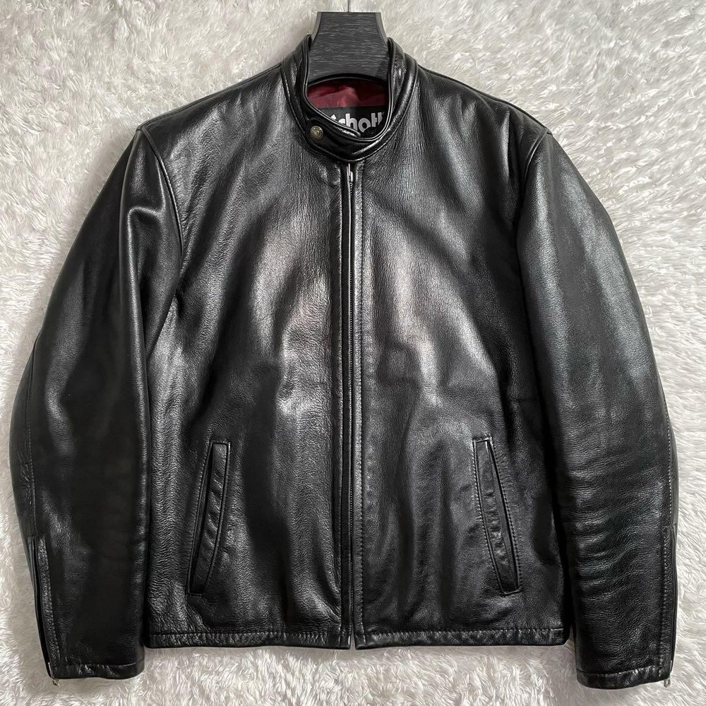 Vintage Deadstock Shot Single Rider Jacket AT877 Rare Biker Style