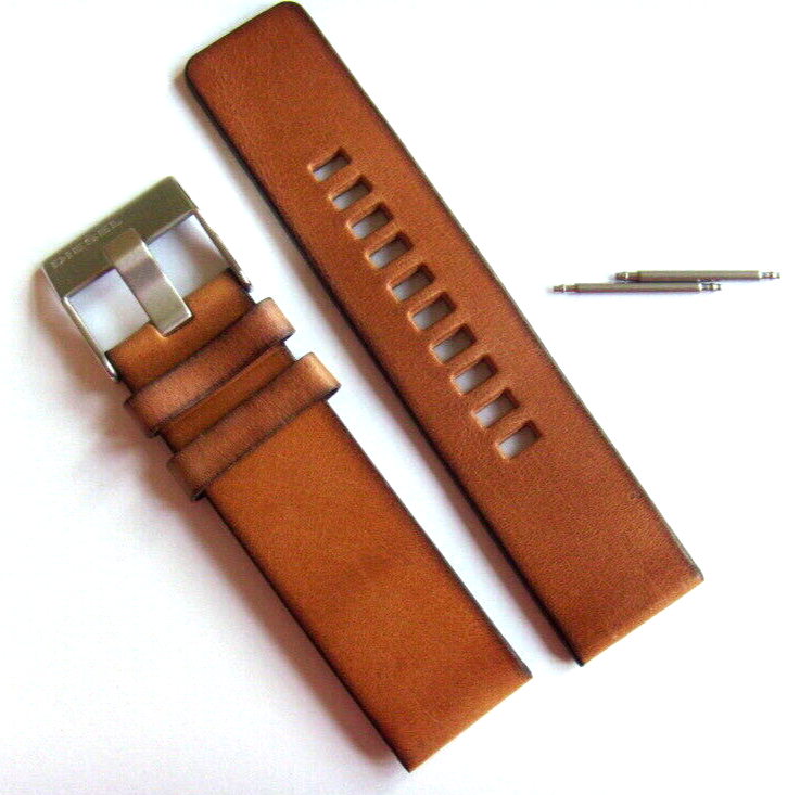 Diesel Original Replacement Leather Strap DZ4365 Watch Band Brown 24 mm