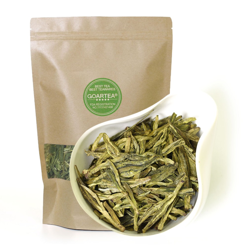 HELLOYOUNG Premium Xihu Longjing Dragon Well Organic Green Tea Spring Loose Leaf
