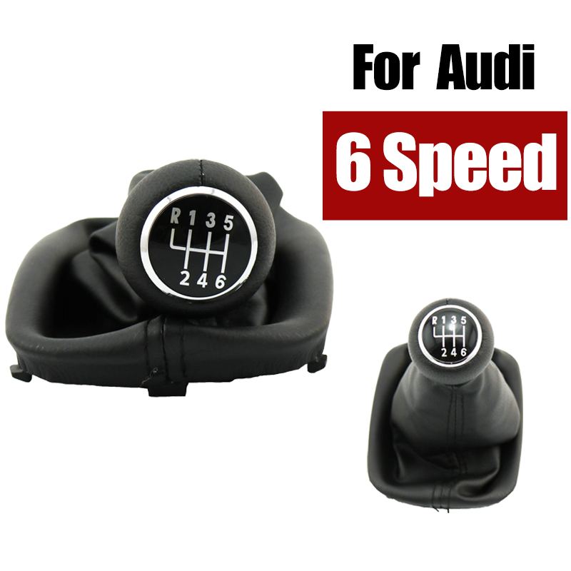 6 Speed Car Gear Shift Knob Gaiter Boot For Audi A6 C5 A4 B5 A8 D2 1998 - 2001