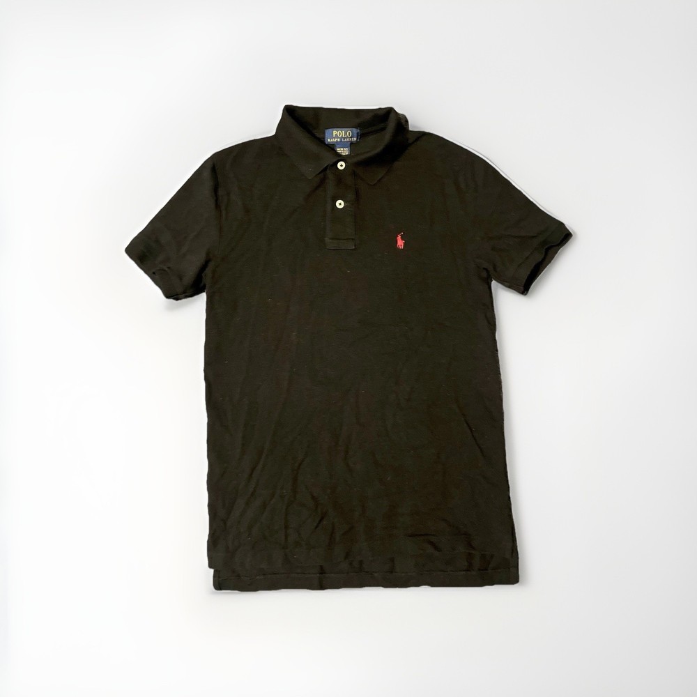 Ralph Lauren Boys Black Polo Shirt Size M (10-12)