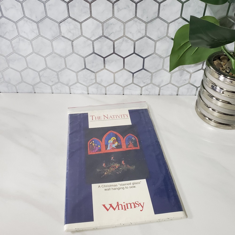 Whimsy The Nativity A Christmas Stained Glass Quilt Wall Hanging To Sew 39