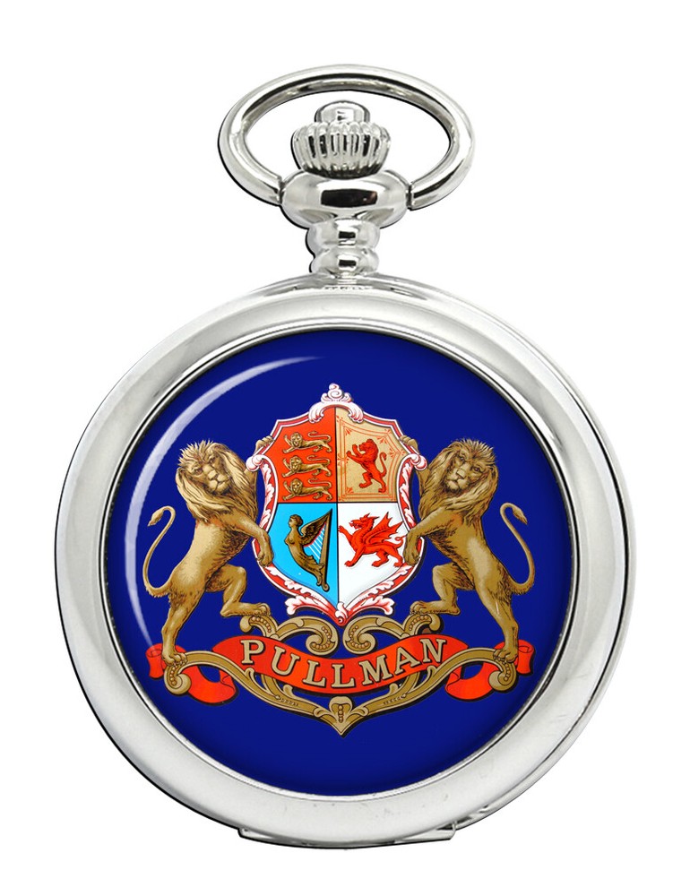 Vintage Pullman Train Crest Engraved Pocket Watch  