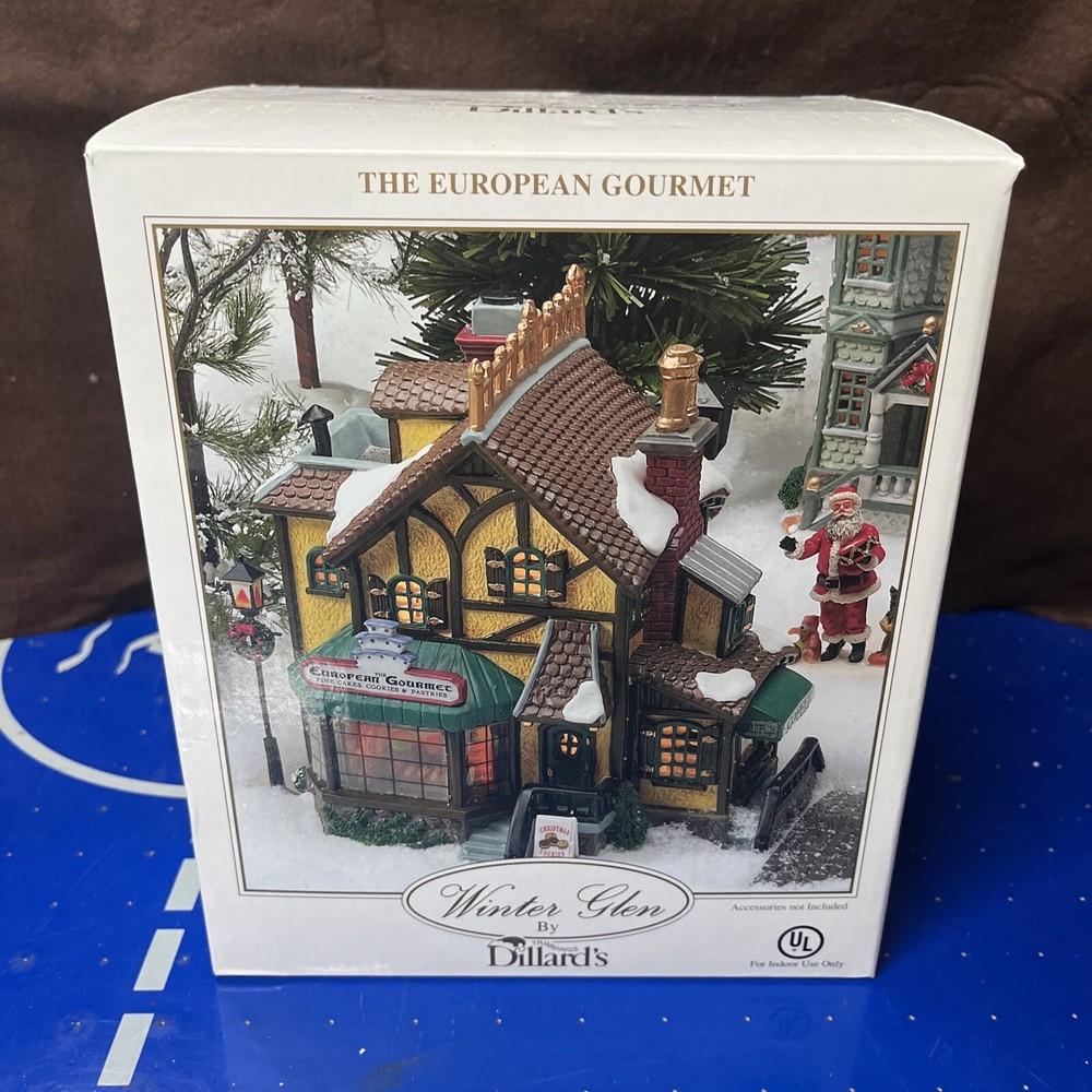 Lenox Winter Glen European Gourmet Christmas Village by Dillard's No Light