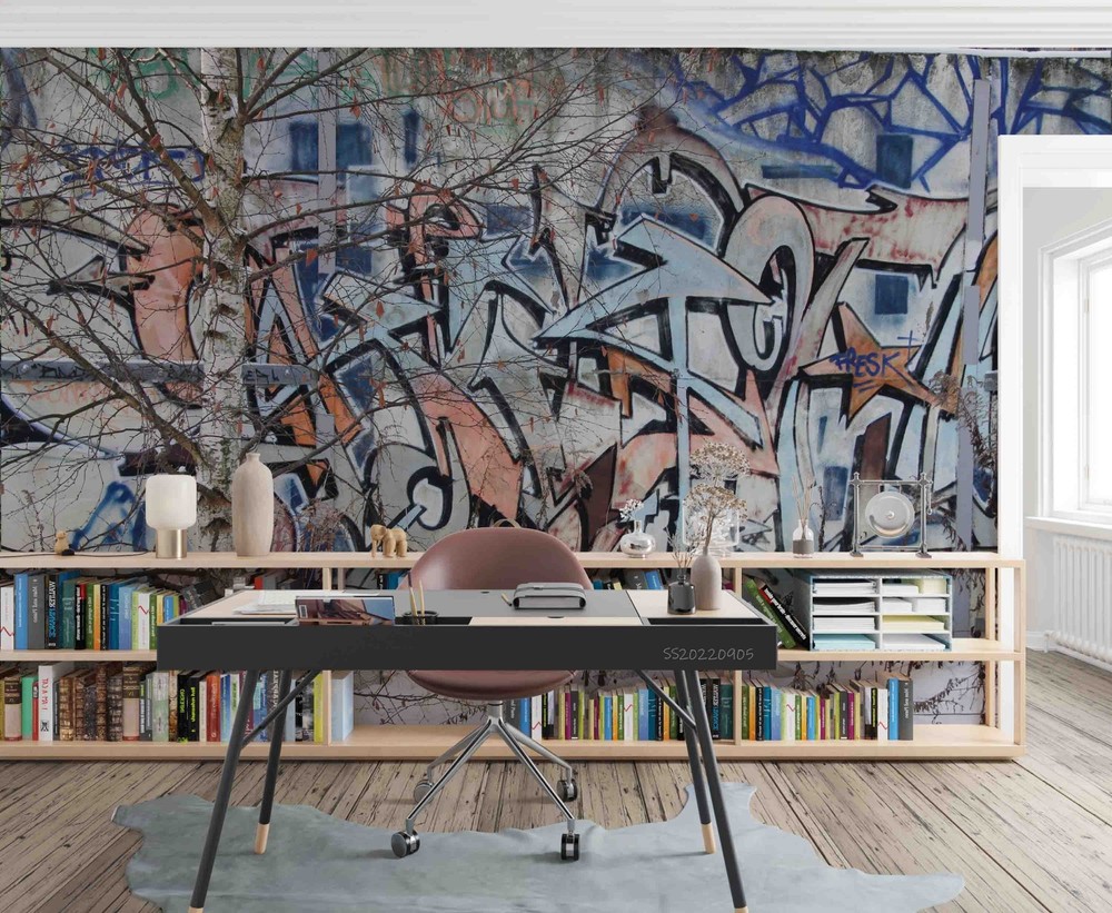3D Abstract Artistic Graffiti Wall Murals Wallpaper Murals Wall Sticker